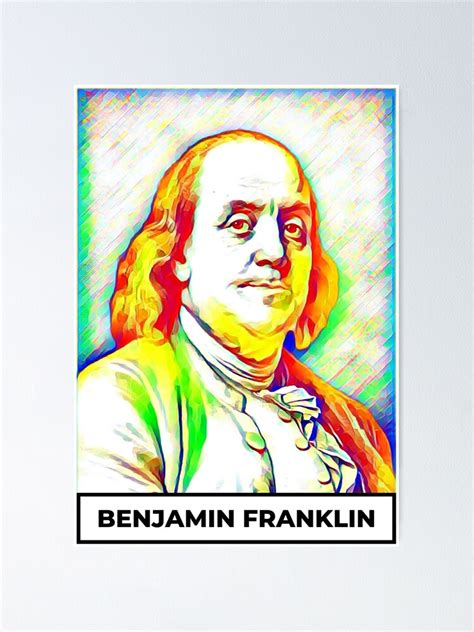 Benjamin Franklin Art Benjamin Franklin Portrait Benjamin Franklin