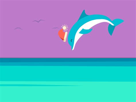 Dolphin Jump by Zane Corn on Dribbble