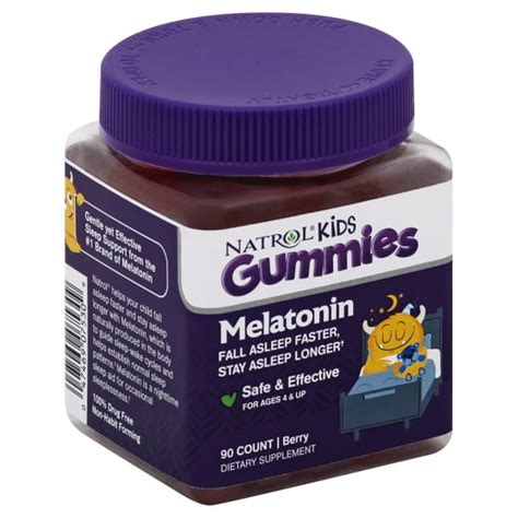 Natrol Kids Melatonin Gummies - Berry 1 mg 90 Gummies - Walmart.com