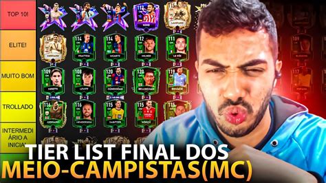 TIER LIST FINAL DOS MEIO CAMPISTAS MC DO FIFA MOBILE 2023 TOP