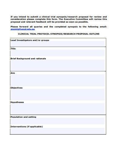 FREE 10 Clinical Research Proposal Samples In MS Word PDF