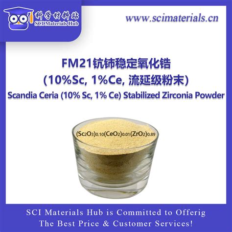 Fm21钪铈稳定氧化锆（10sc 1ce Scsz10 流延级粉末） 科学材料站 Sci Materials Hub