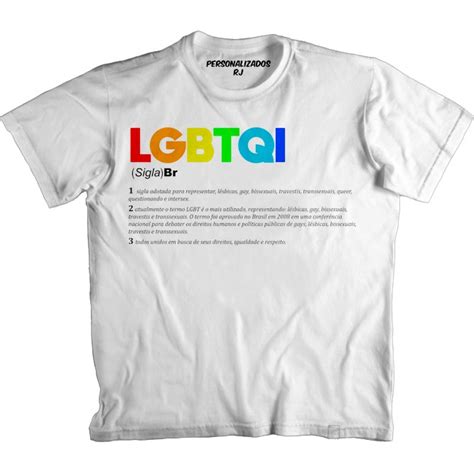 Camiseta LGBT SIGNIFICADO DE LGBTQI LÉSBICA GAY BISSEXUAL TRAVESTI TRANSSEXUAL QUEER