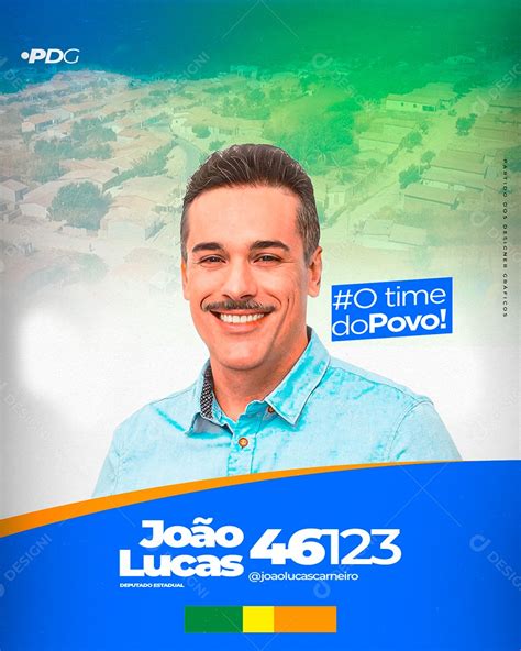 Social Media Flyer Campanha Politica PSD Editável download Designi