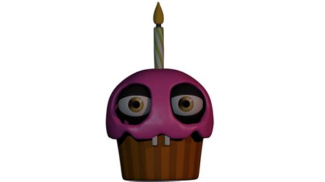 Fnaf 1 Cupcake Model Made In Blender 4k Render Fivenightsatfreddys