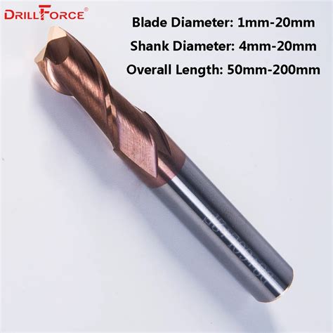 Aliexpress Buy Pc End Mill Milling Cutter Flutes Hrc