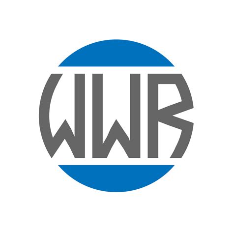 Dise O De Logotipo De Letra Wwr Sobre Fondo Blanco Concepto De