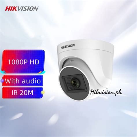 COD Hikvision 2MP HD IR Fixed Turret CCTV Camera With Audio Indoor