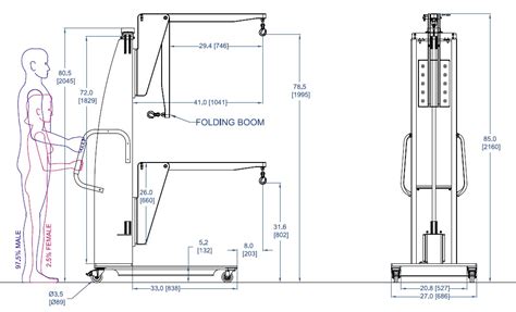 33665 Aerospace Cleanroom Hoist Boom Lift Alum A Lift