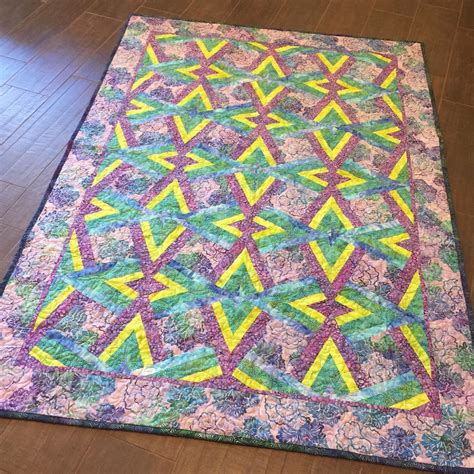 Double Diamond Modern Quilt Pattern By Nellie J Designs Etsy