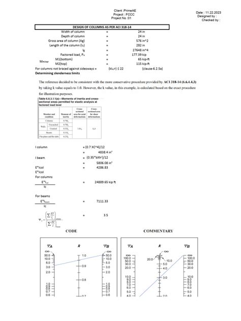 Slender Column Design Version 1 Version 1 Pdf Buckling