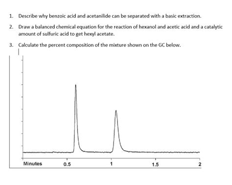 Solved Describe Why Benzoic Acid And Acetanilide Can Be Separated With