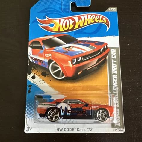 HOT WHEELS HW CODE CARS 12 DODGE CHALLENGER DRIFT CAR Orange 229