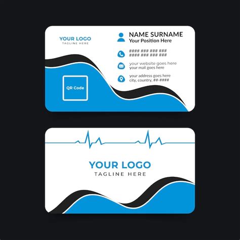 Premium Vector Modern Medical Doctor Business Card Template Design