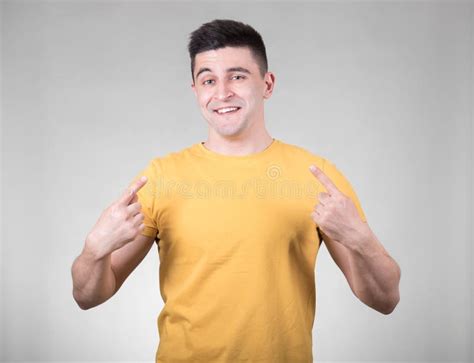 Man Pointing To Themselves Stock Image Image Of Person 71661619