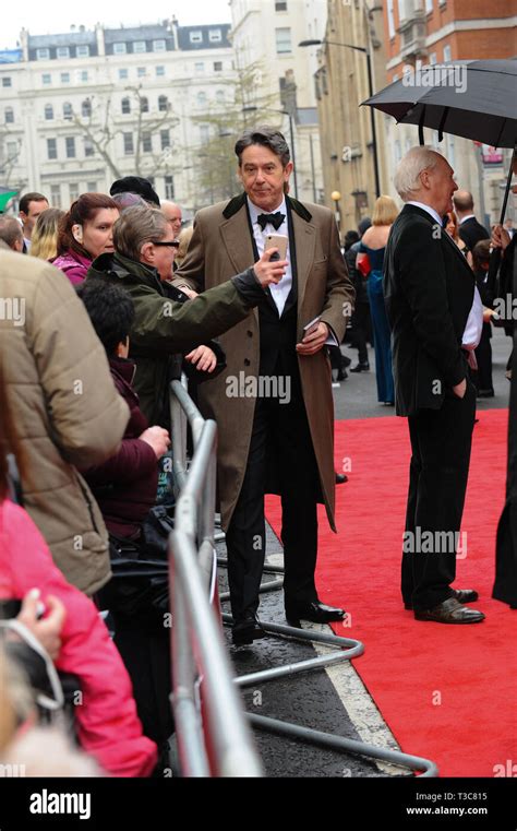 Adrian Lukis seen arriving on the red carpet during the Olivier awards ...