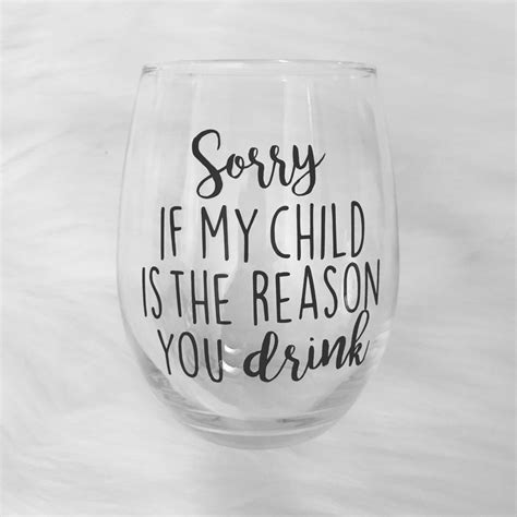 Teacher T Stemless Wine Glass Teacher Appreciation Funny Wine Glass Mom Wine Glass By