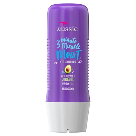 Aussie Paraben Free Miracle Moist Minute Miracle With Avocado For Dry