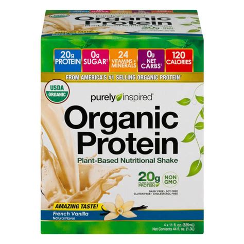 Save On Purely Inspired Organic French Vanilla G Plant Based Protein