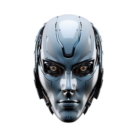 Ai Generated Robot Face Isolated On Transparent Background 38016239 Png