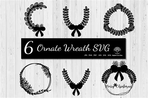 Wreath Silhouette SVG. Graphic by 632imagine · Creative Fabrica