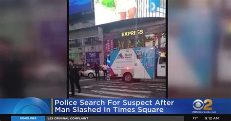 Nypd Suspect Wanted After Times Square Slashing Cbs New York