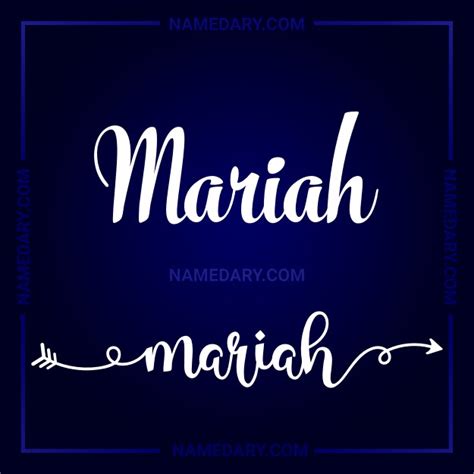 Mariah Name Meaning Personality And Popularity Full Breakdown