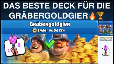 Das Beste Deck FÜr Die GrÄbergoldgier Herausforderung🔥 Neues Emote Easy 6 Wins🏆 Clash