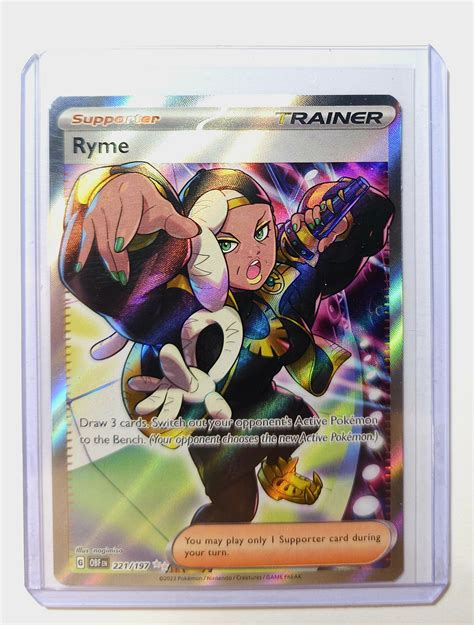 2023 Pokemon RYME 221 Obsidian Flames ULTRA DOUBLE RARE FULL ART