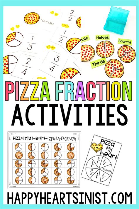 Pizza Fraction Activities For The Elementary Classroom Fraction