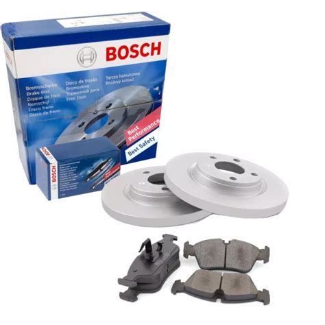 Bosch Juego De Pastillas Freno Discos Completo Trasero Para Peugeot