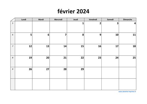 Calendrier Fevrier Imprimer Gratuit En Pdf Et Excel Alica Aveline