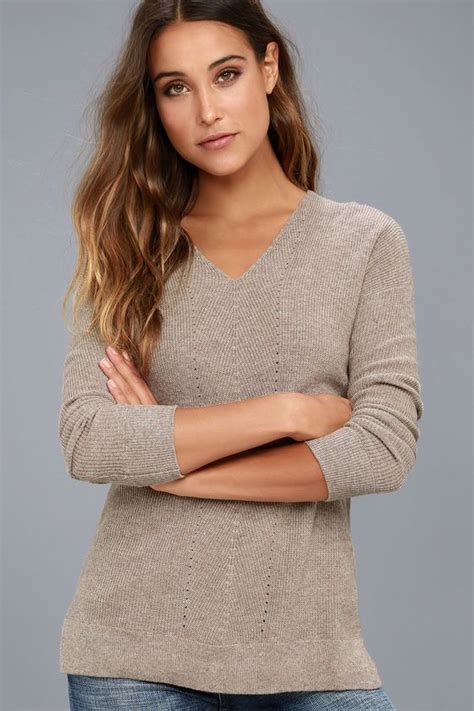 Casual Friday Taupe Sweater Taupe Sweater Sweaters Sweater Top