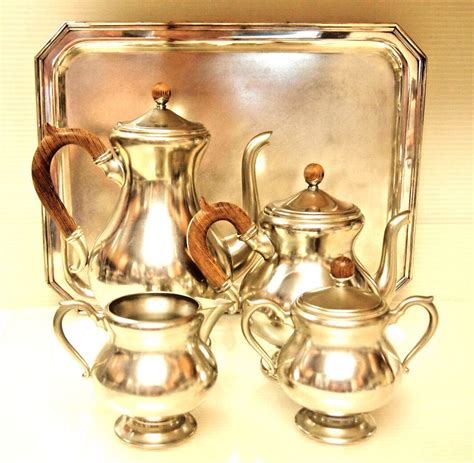 Royal Holland Pewter Coffee Tea Set Daalderop Kdm Made In Holland On S P Tray Ebay