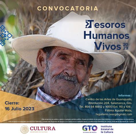 Lanzan Convocatoria Tesoros Humanos Vivos Boletines Dependencias