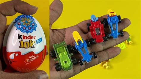 Collection of Kinder Joy with Car and Animals Surprise inside - YouTube