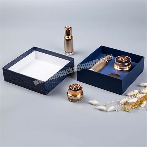 Custom Fashion Brand Lid And Base Paper Boxes Beauty Makeup Cosmetic