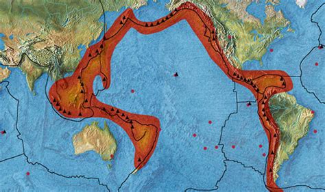 Ring of Fire map: Countries in the Ring of Fire - why so many earthquakes RIGHT NOW? | World ...