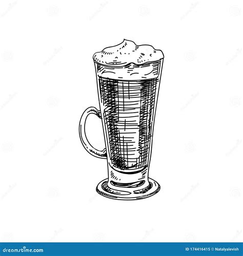 Set Of Latte Art White Cup Cartoon Vector 44603599