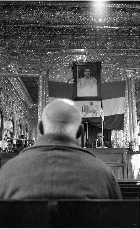 Mohammad Mossadegh in military court after the coup (November of 1953 ...