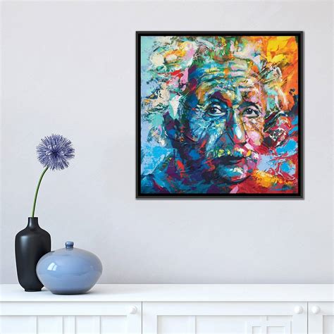 Icanvas Einstein By Tadaomi Kawasaki Framed Canvas Print Bed Bath And Beyond 36892037