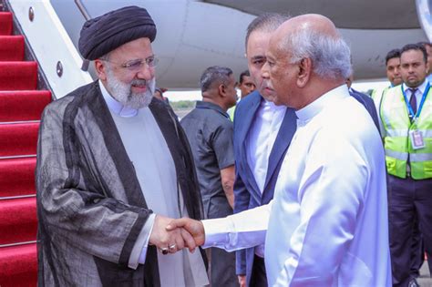 Iranian President Dr Ebrahim Raisi Arrives In Sri Lanka