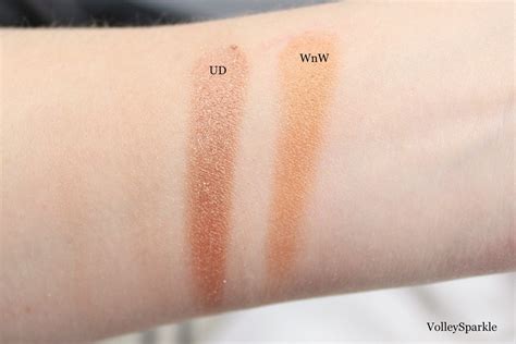 Urban Decay Naked Palette Wet N Wild Coming In Latte Studio Palette Swatch Comparison