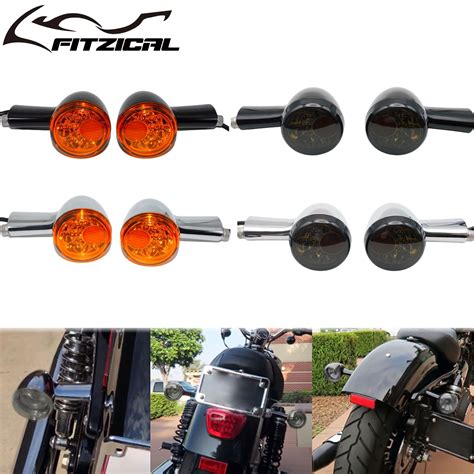 2xMotorcycle Rear Turn Signals Indicators LED Running Brake Lights