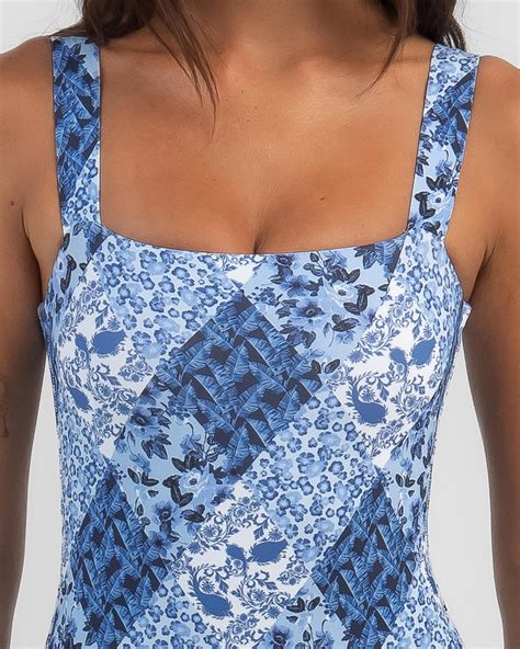 Shop Topanga Annette One Piece Swimsuit In Blue Fast Shipping And Easy Returns City Beach