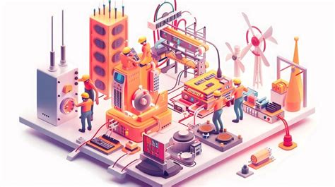 Premium Photo Whimsical Isometric 3d View Of Telecom Technicians