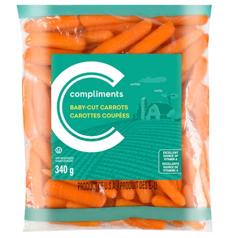 Mini Peeled Carrots 340 G Complimentsca