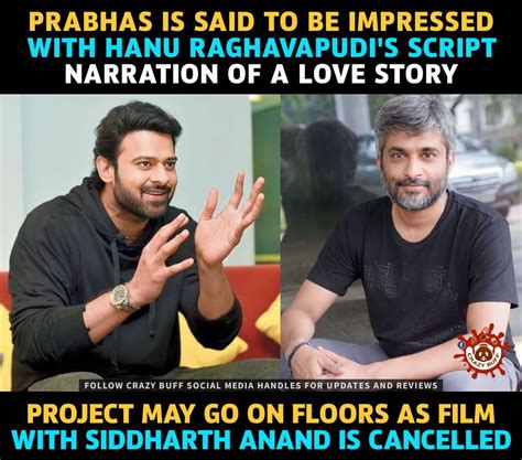 Crazy Buff On Twitter Prabhas Film With Sitaramam Director