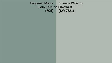 Benjamin Moore Sioux Falls 705 Vs Sherwin Williams Silvermist Sw