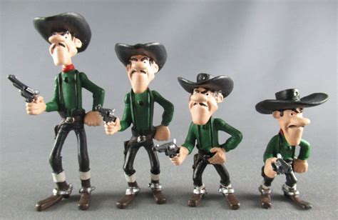 Lucky Luke Plastoy PVC Figure The Dalton Joe William Jack Averell